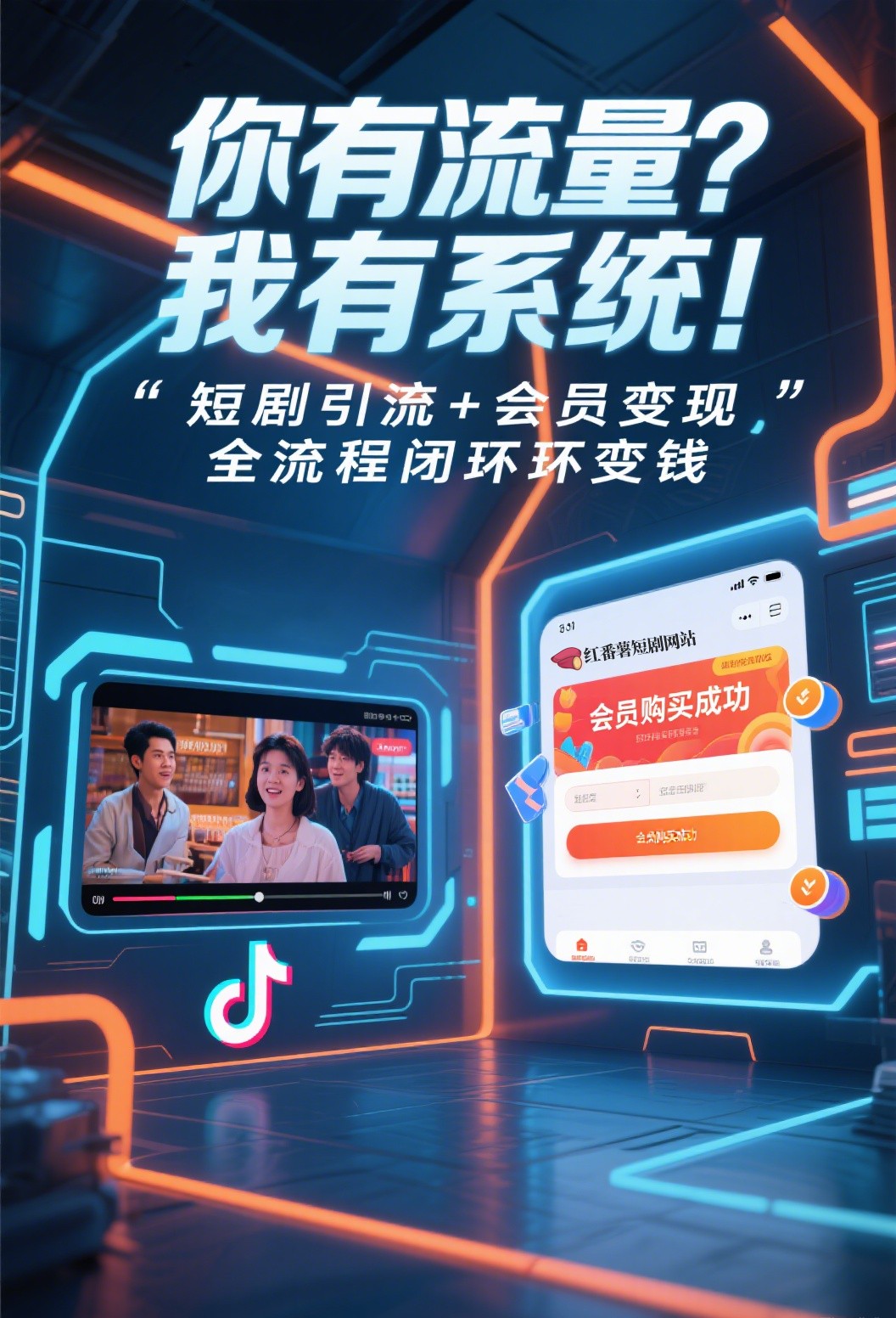 流量闭环 · 你只负责推广